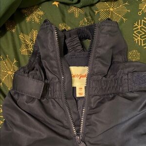 Cat & Jack Dark Blue Winter Snowbibs